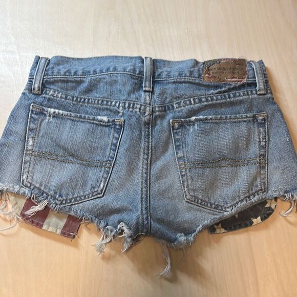 Denim & Supply Ralph Lauren Distressed Boyfriend Vintage Cut -Off Shorts Sz 25 - Picture 3 of 6
